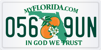 FL license plate 0569UN