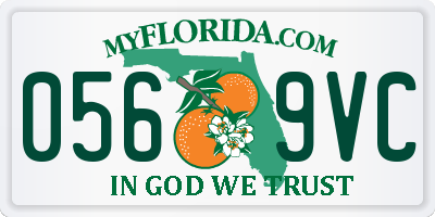 FL license plate 0569VC