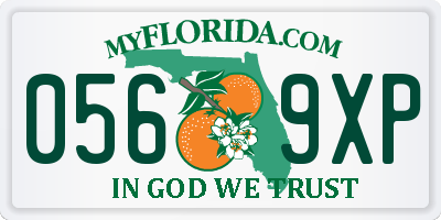 FL license plate 0569XP