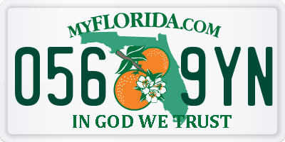 FL license plate 0569YN