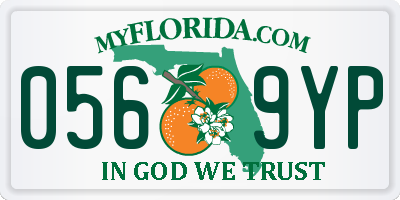 FL license plate 0569YP