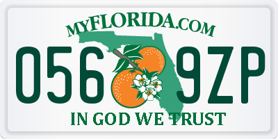 FL license plate 0569ZP