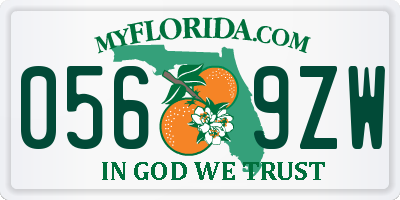 FL license plate 0569ZW