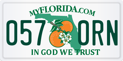 FL license plate 0570RN