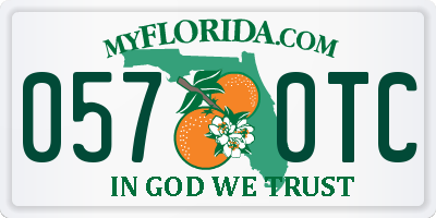 FL license plate 0570TC