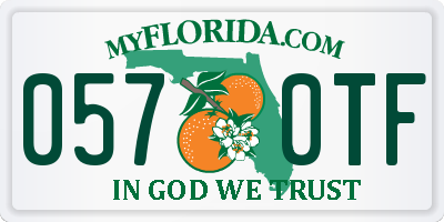 FL license plate 0570TF