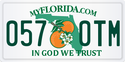 FL license plate 0570TM