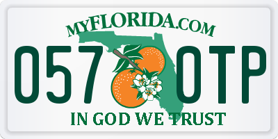 FL license plate 0570TP