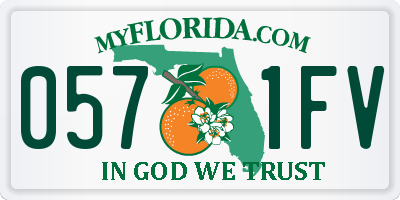 FL license plate 0571FV