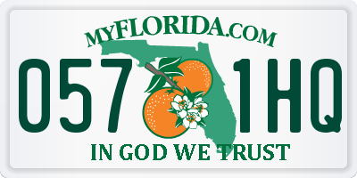FL license plate 0571HQ