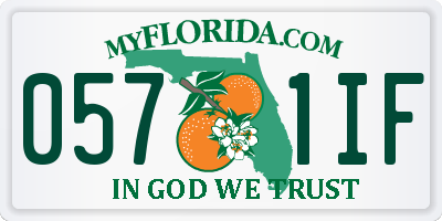 FL license plate 0571IF