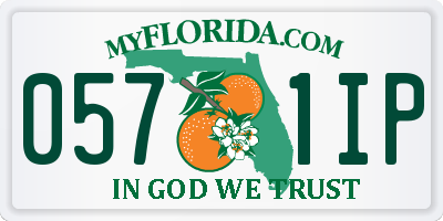 FL license plate 0571IP