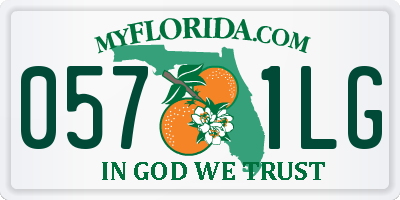 FL license plate 0571LG
