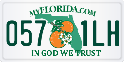 FL license plate 0571LH