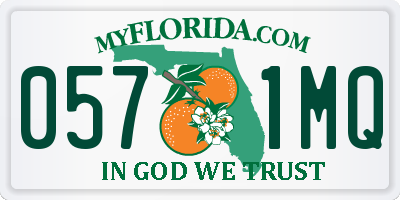 FL license plate 0571MQ