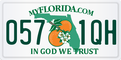 FL license plate 0571QH
