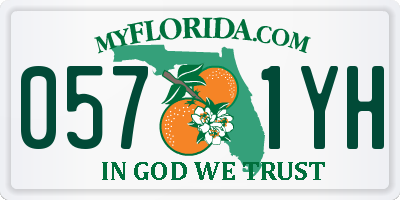 FL license plate 0571YH