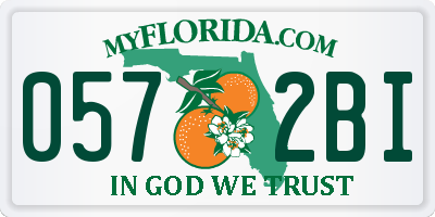 FL license plate 0572BI