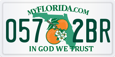FL license plate 0572BR