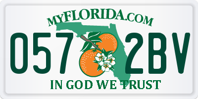 FL license plate 0572BV