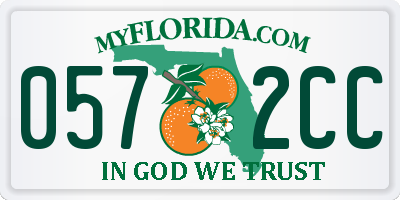 FL license plate 0572CC