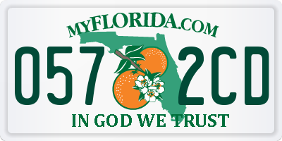 FL license plate 0572CD