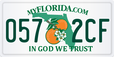 FL license plate 0572CF