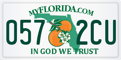 FL license plate 0572CU