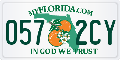 FL license plate 0572CY