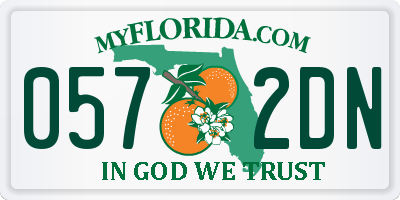 FL license plate 0572DN