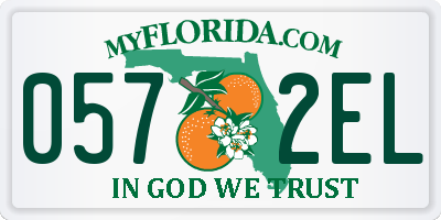 FL license plate 0572EL