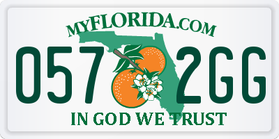 FL license plate 0572GG