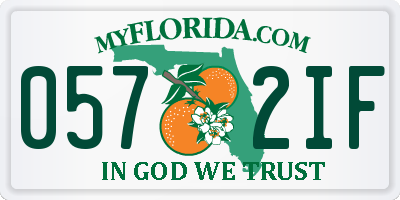 FL license plate 0572IF