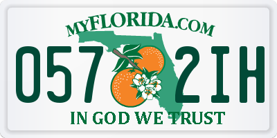FL license plate 0572IH