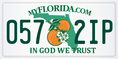 FL license plate 0572IP