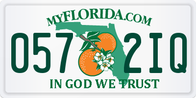 FL license plate 0572IQ