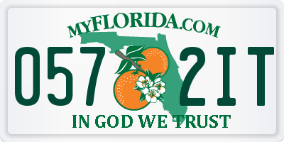 FL license plate 0572IT