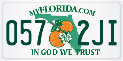 FL license plate 0572JI