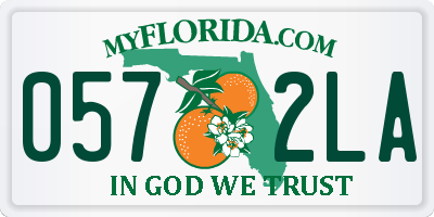 FL license plate 0572LA
