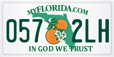 FL license plate 0572LH