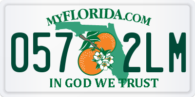 FL license plate 0572LM
