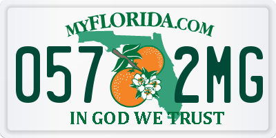 FL license plate 0572MG