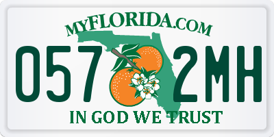 FL license plate 0572MH