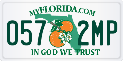FL license plate 0572MP