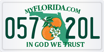 FL license plate 0572OL