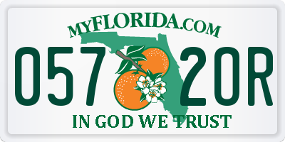 FL license plate 0572OR
