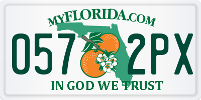 FL license plate 0572PX