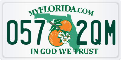 FL license plate 0572QM