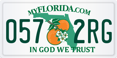 FL license plate 0572RG