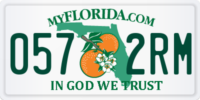 FL license plate 0572RM